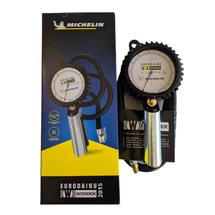Pistola Gonfiaggio Eurodainu Wonder Michelin Manometro Omologato